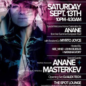 SEPT 13, THE SPOT LOUNGE, NYC