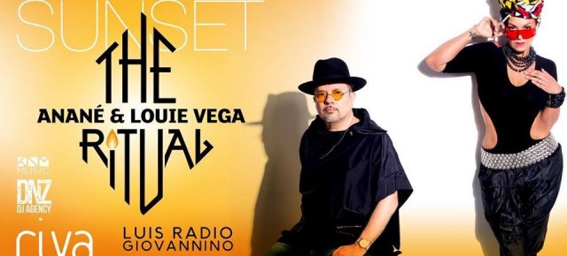 JUNE 24 THE RITUAL with ANANÉ & LOUIE VEGA AT RIVA BEACH (Fregene)