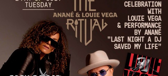JULY 24 THE RITUAL with ANANÉ & LOUIE VEGA celebrate "NYC Disco" Album AT HEART (Ibiza)
