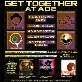 ‘Get Together’ with Vega Records, Nulu Music, Elements of Life and Honeycomb Music at ADE 2012