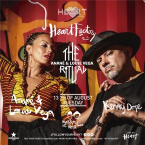 August 13 The Ritual with Anané & Louie Vega at Heart Ibiza