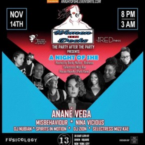 Nov 14 Anané at Bar13 Women on Decks, New York