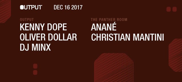 DECEMBER 16 ANANÉ'S NULU MOVEMENT at THE PANTHER ROOM, OUTPUT (Brooklyn, NYC)