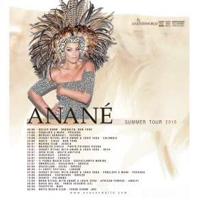 ANANÉ VEGA SUMMER TOUR 2016