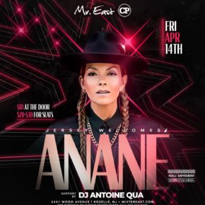 April 14 Anané at Mr.East Club (New Jersey)