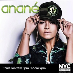 January 29 Anané Vega Live Set on NYC House Radio (3PM & 9PM)