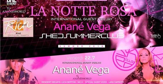 JULY 22 ANANÉ AT SHED CLUB (Busto Arstizio, VA)