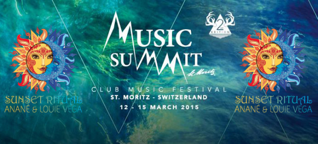 ANANE' & LOUIE VEGA - SUNSET RITUAL - Music Summit at St. Moritz on top of the wonderous Alps