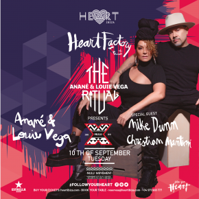 Sept 10 - 10 Years Of Nulu at Heart Ibiza hosted by The Ritual with Anané & Louie Vega