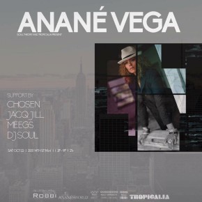 OCTOBER 22 ANANÉ VEGA at TROPICALIA (Washington DC)