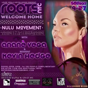 SEPTEMBER 27 ANANÉ at CIELO (New York)