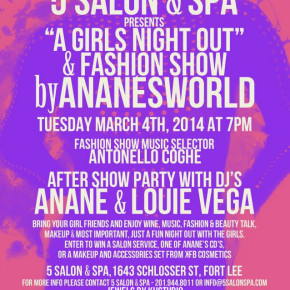 “A GIRLS NIGHT OUT” & FASHION SHOW BY ANANESWORLD