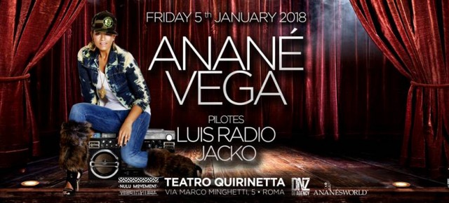 JANUARY 5 ANANÉ at TEATRO QUIRINETTA (Roma, Italy)