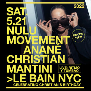 May 21 Anané Presents Nulu Movement at Le Bain (New York)