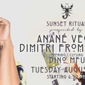 AUGUST 25 “SUNSET RITUAL” WITH ANANÉ & SPECIAL GUEST DIMITRI FROM PARIS at SCORPIOS (Mykonos)